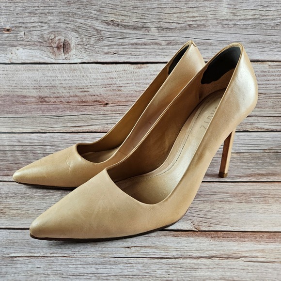 SCHUTZ Shoes - Schutz Lou Pump stiletto, light‎ beige, size US 8.5B